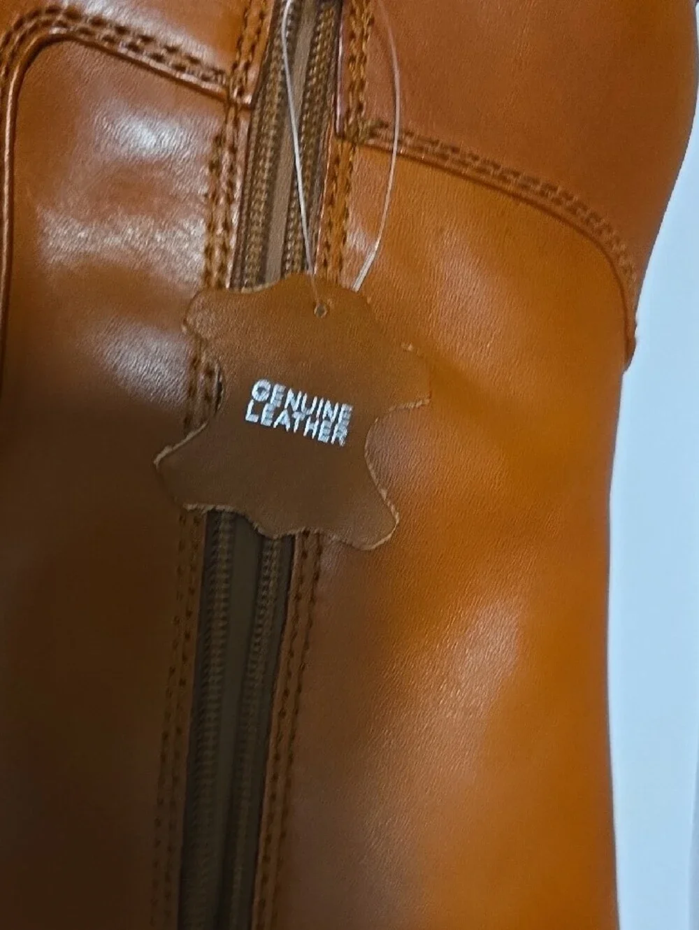 INC International Concepts Tall Over-The-Knee Riding Boot in Brown Leather 9m